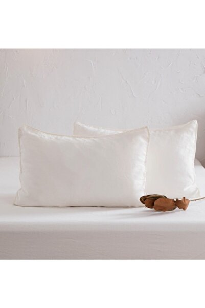 İzgi Concept Υψηλής ποιότητας Σετ Βαμβακερές Μαξιλαροθήκες Λευκό 100% Βαμβάκι (50x70)