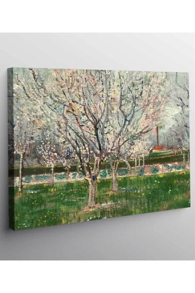 Genel Markalar Vincent Van Gogh Yağlıboya Görünümlü Ağaç Kanvas Tablo