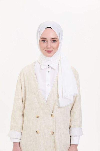 BURDEN IPEK Bürümcük Shawl Ecru