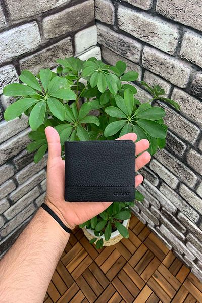 GUARD Black Matte Leather Men's Wallet