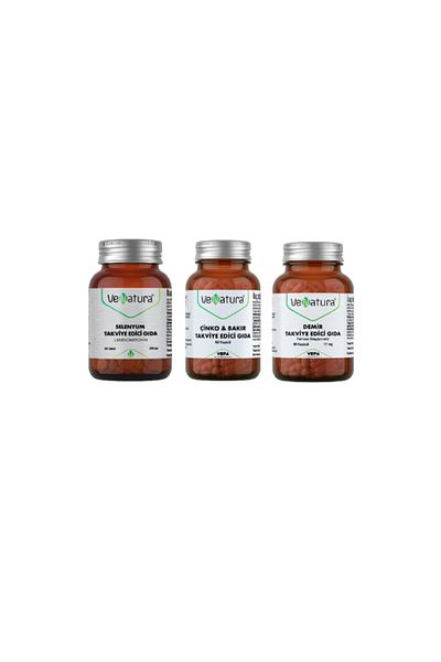 VeNatura Zinc15mgCopper - 60 Capsules Selenium 200?g 90 Tablets Iron 17mg