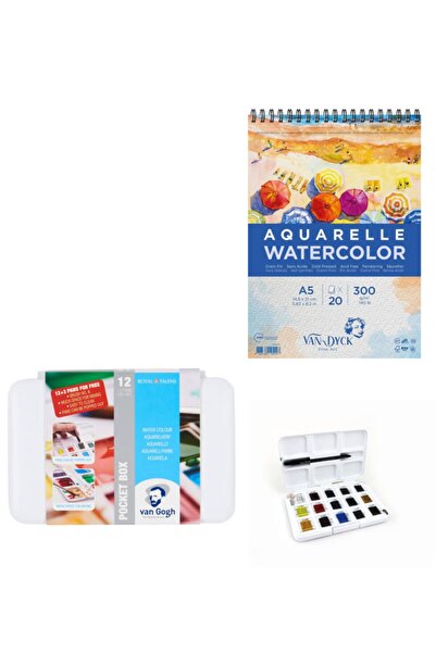 Van Gogh Suluboya  Suluboya Seti Van Dyck A5 300 gr Suluboya Defteri