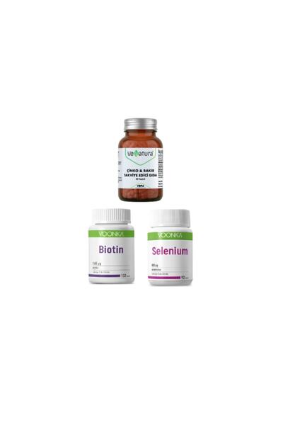 VeNatura Çinko & Bakır 60 Kapsül + Biotin 2500 Mcg 102 Tablet + Selenium 92 Tablet