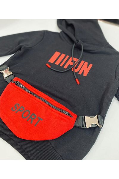 Çikoby Girl's Hooded Bag Sweatshirt