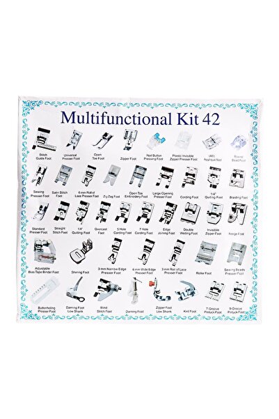 hodbehod 42 Parça Ev Tipi Aile Dikiş Makinası Ayak Seti