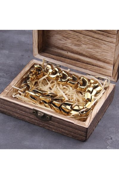 Viking Ouroboros Dragon Gothic Biker Design 316l Men's Steel Bracelet