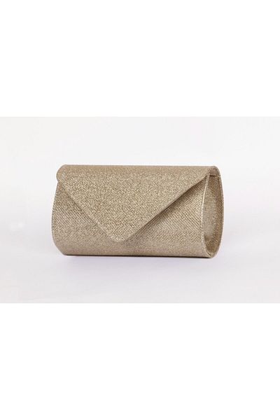 efnanstore Βραδινή τσάντα με χρυσό γκλίτερ