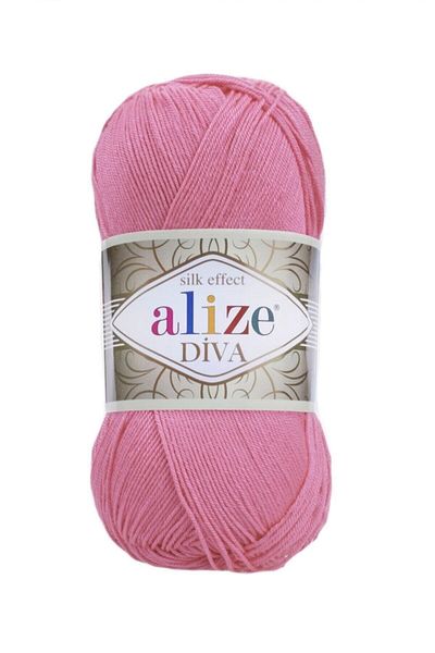 Alize ( 5 Τεμάχια ) Diva 178 Σκούρο Ροζ Πλεκτά Νήματα Γιλέκο Μπλούζα Χιτώνα Νήματα Φορτιστής Σάλι Νήμα
