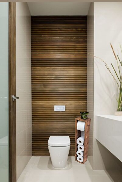 Ankaflex Ξύλινη βάση για ρολό τουαλέτας WC Βάση για ρολό τουαλέτας