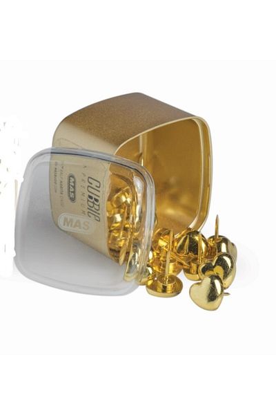 Mas Cubbie Premium Gold Heart Crested Map Nail