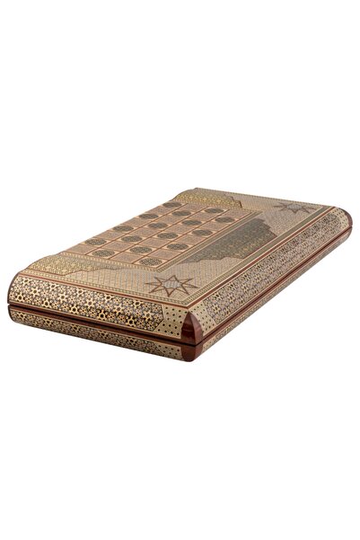 Momento Sanat Tamamı El Yapımı Tavla - Çantasıyla Ve Pullarıyla Birlikte Yuva...