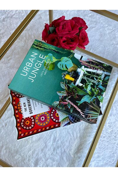 irayhomedecor 2'li Bohem / Jungle Dekoratif Kitap Kutu