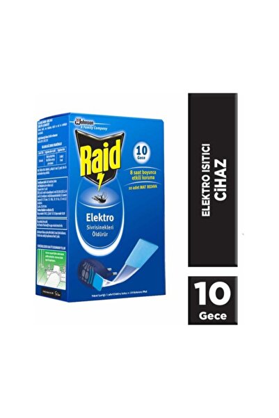ekolpazar Raid Elektro Isıtıcı Makine Sinek Kovar + 10 Mat Tablet