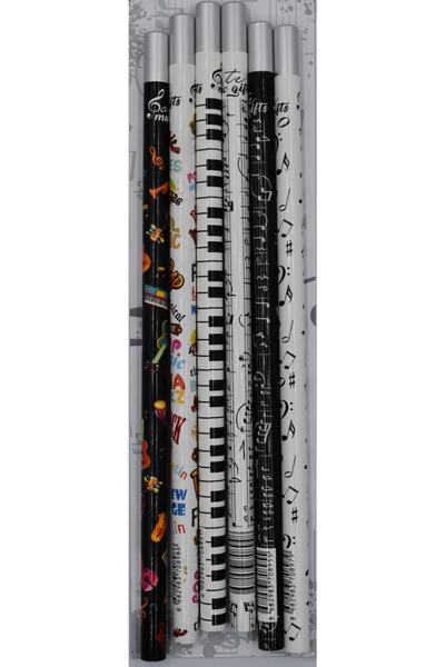 Porte Müzik Yayınları 6 Adet Manyetik Başlıklı Kurşun Kalem