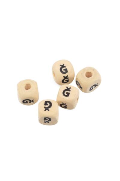 Özene Bezene 50 Pieces Wooden Letter Beads