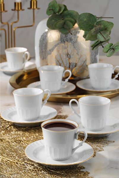 Kütahya Porselen Sedef Çay Fincan Takımı 12 Parça