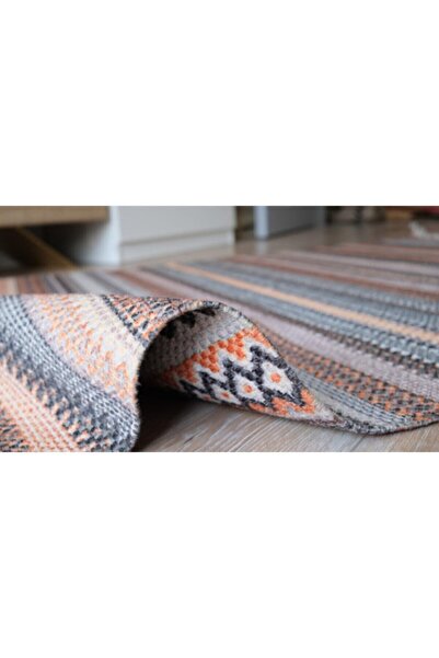 RUGSMODERN Alr Terra 3208 Double Sided Fringed Brown Rug