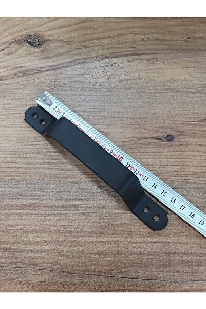 ARON Beşel Demir Doğrama Kulp Ahşap Kapı Kapak Kulbu Mat Siyah Üstten Vidalanır 17cm