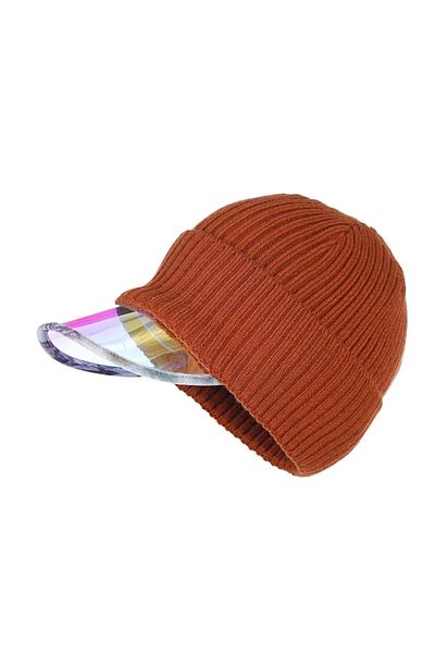 Fonem Women's Hologram Beret Fo 2044 Brick Color