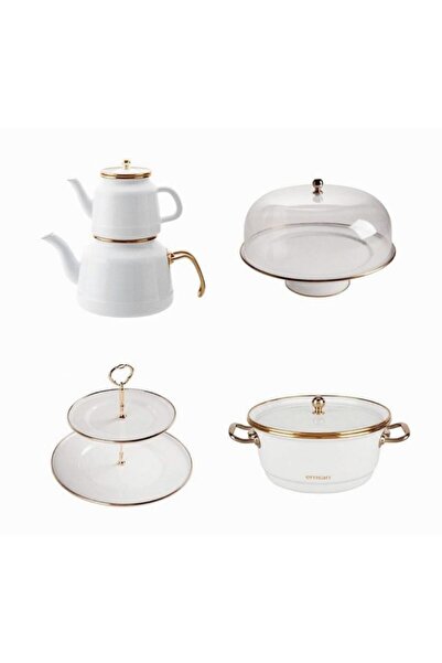 Emsan Troy Beyaz Mutfak Seti