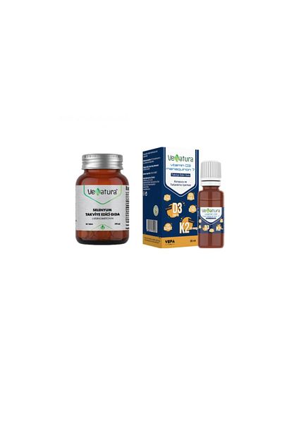 VeNatura Selenium Supplement 90 Tablets + Vitamin D3 K2 Drops 20 ml