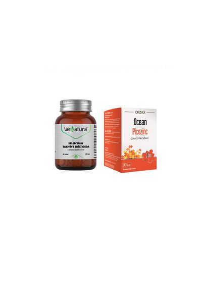 VeNatura Selenium Supplement Food 90 Tablets + Zinc (Zinc) 15 Mg 30 Tablets