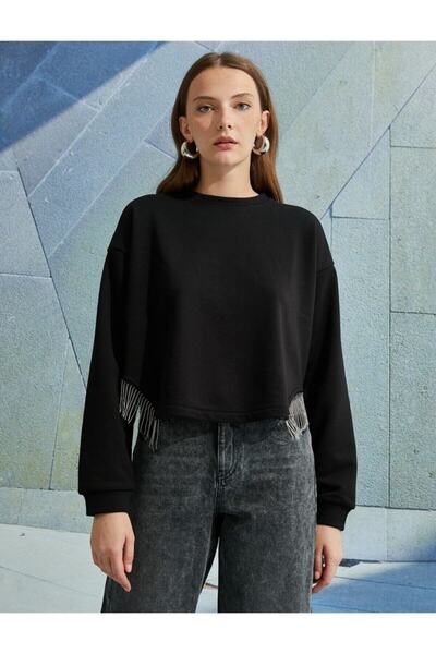 Koton Hanorac negru pentru femei 2 KAK18356PK