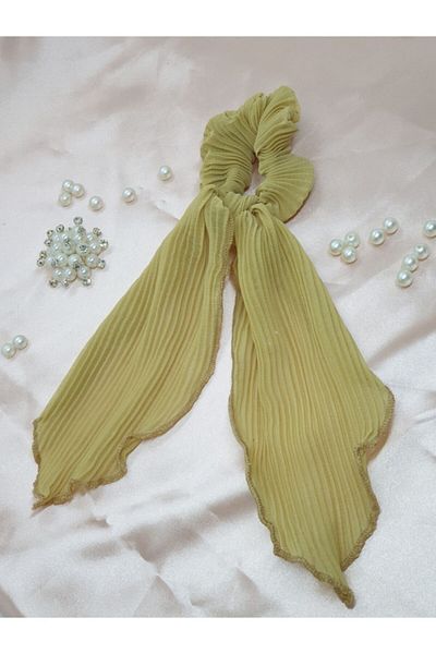 Melkady Aksesuar Melkady 123ha - Pleated Scarf Hair Rubber