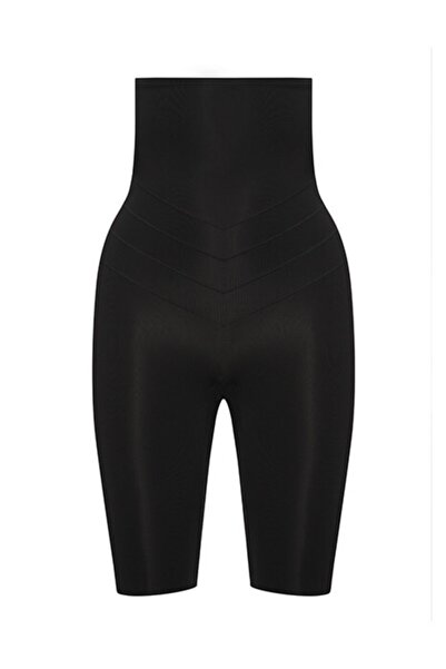 TEN Women's Long Leg Corset Extra Strong Thinning Black 2107