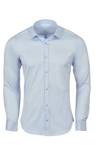 R-Germen Super Slim Fit Lycra Satin Men's Sports Shirt