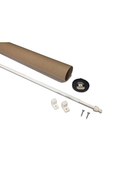 ABOOWE Briz Bar 40 - 60 cm Adjustable Aluminum Door Window Briz Bar Single Pack