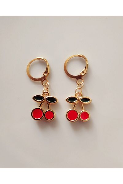 Fata Morgana Accessory Cherry Gold Colored Earrings