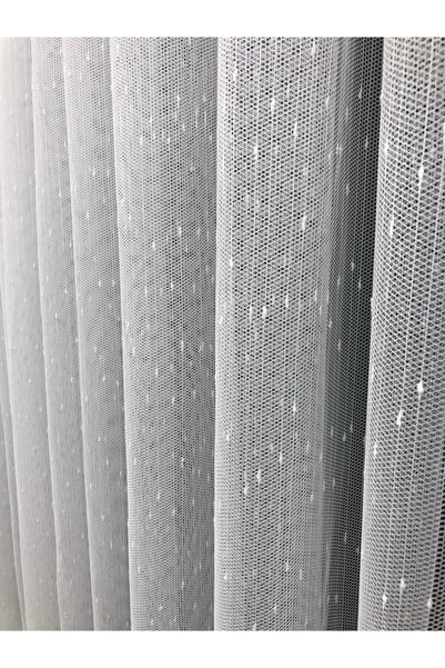 Esse Home Şantuk Desen Damla Model Tül Perde 400x260 Sık Pile  1/3