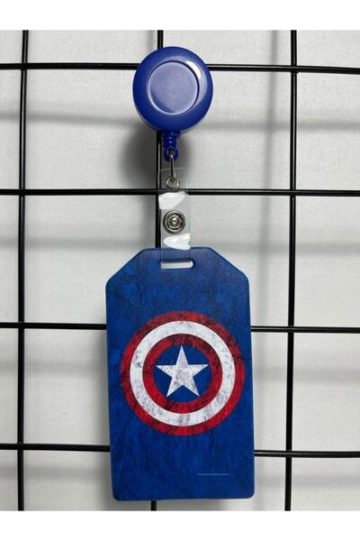 Hediyebum Captain America Stand Collar Card Case