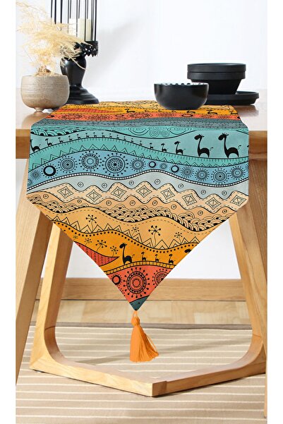 Nish & Royal Digital Printed Modern Runner with Ethnic Pattern Design