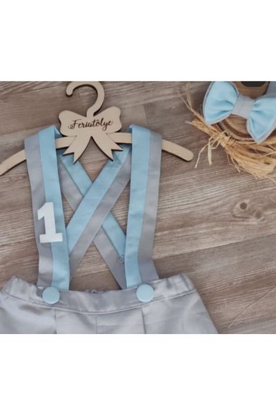 Feriatolye Blue Gray Baby Boy Winter Clothing Boss Baby Concept