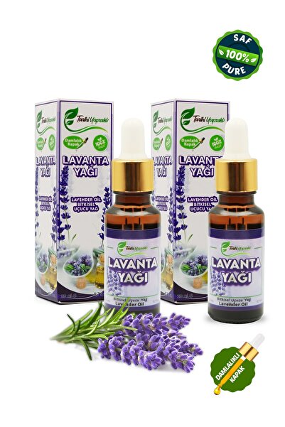 TARİHİ YAPRAKLI %100 Saf Lavanta Yağı 2x20ml