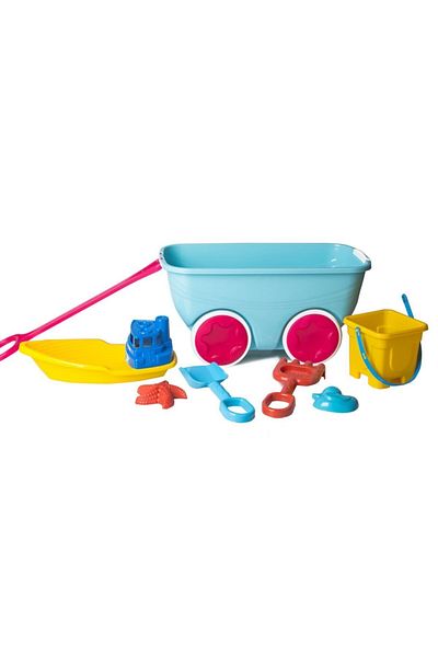 Erdem Oyuncak Rickshaw Wagon Beach Set Toy