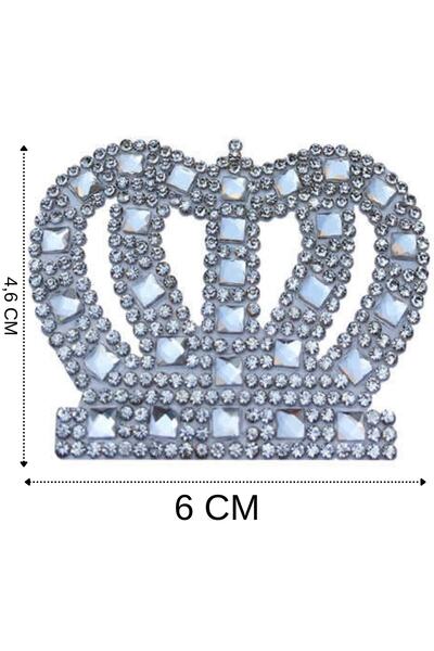 ELGALA تاج لاصق حديدي هوت فيكس 4 قطع