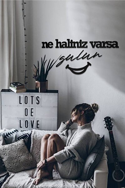 AHWALL Διακοσμητικό Ξύλινο Τραπέζι με την επιγραφή «Τι έχεις είναι, είναι η η...