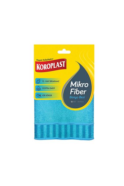 Koroplast Microfiber Cleaning Cloth + Glass Cloth + 2-Piece Bathroom Cloth + Oil-dirt Remover Kitchen Cloth - Special Set -
