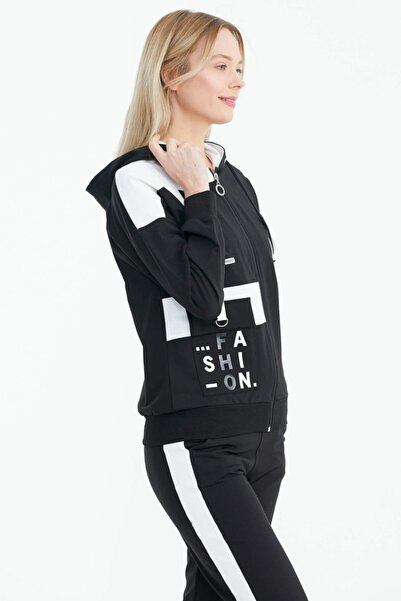 Sementa Σετ αθλητικής φόρμας διπλής έγχρωμης τσέπης - Μαύρο