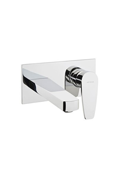 Artema Vitra Q-line A42250 Ankastre Lavabo Bataryası, Sıva Üstü, Krom