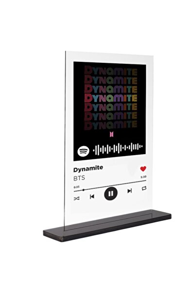 Binbirürün Spotify Şeffaf Pleksi Ayak - Dynamite / Bts 15x20cm