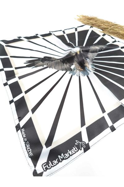 Fular Marketi Fan Patterned Satin Bandana