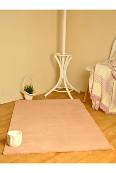 Tappeto Rex Tavşanı Kısa Tüylü Post Peluş Halı Pudra