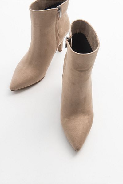 Niloshka Γυναικείο μποτάκι Cleta Beige Suede