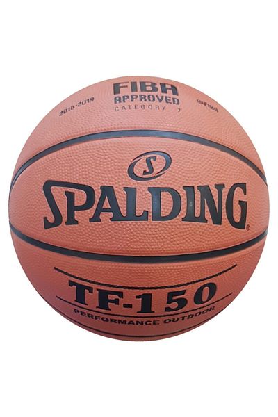SPALDING Tf-150 Fiba Approved Outdoor No 6 Rubber Basketball Ball