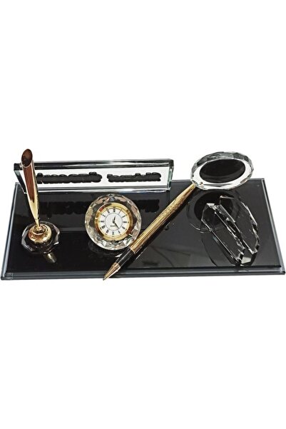 MERTKRİSTAL Sağlık Bakanlığı Logolu, Logolu Masalık Kalemli Isimlik