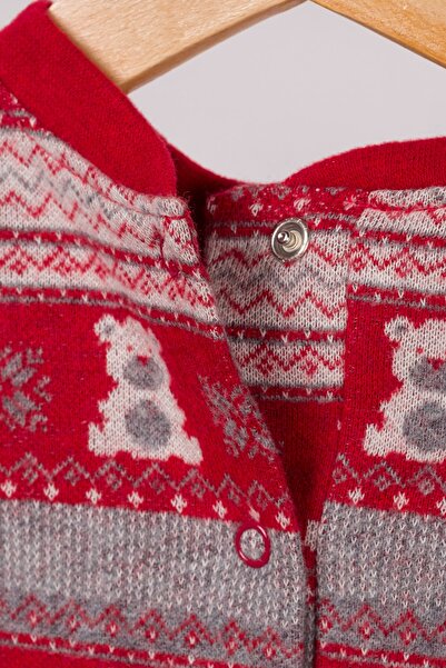 Miespiga Teddy Bear Patterned Baby Winter Dress